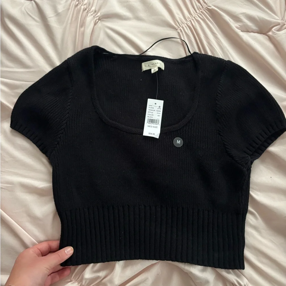 NWT PacSun Black Sweater Shirt - Picture 1 of 6